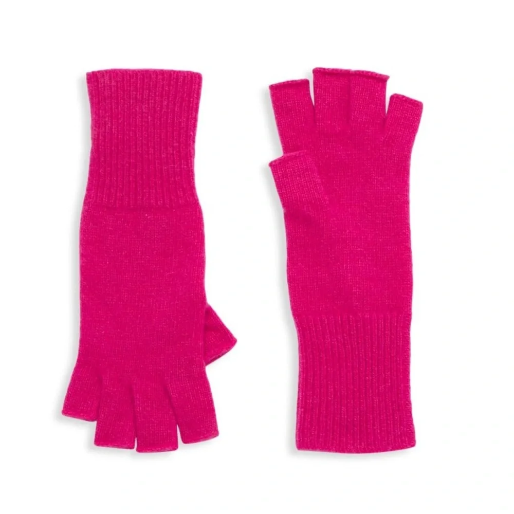 Saks Fifth Avenue Pink Cashmere Gloves